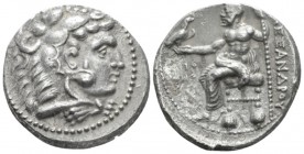 Kingdom of Macedon, Philip III Arridaeus, 323-317 Ake Tetradrachm circa 318-317, AR 25mm., 16.71g. Head of Heracles r., wearing lion-skin headdress. R...
