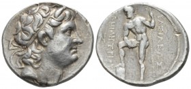 Kingdom of Macedon, Demetrios Poliorketes 294-288 Pella Tetradrachm circa 291-290 BC, AR 28mm., 17.18g. Kings of Macedon. Demetrius Poliorcetes, 306-2...