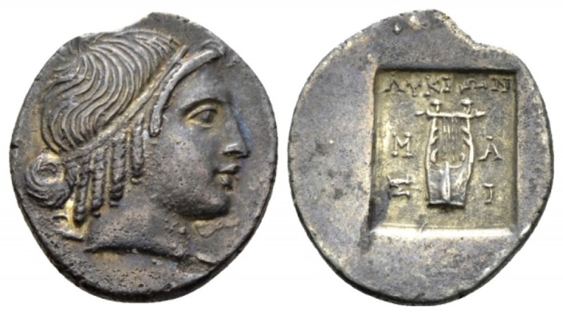 Lycia, Lykian League Masikytes. Drachm after 168 BC, AR 15mm., 2.01g. Laureate h...