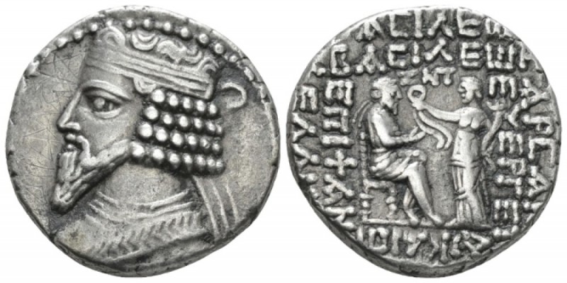 Parthia, Gotarzes II, 44-51. Seleukeia on the Tigris Tetradrachm circa 44-45, AR...