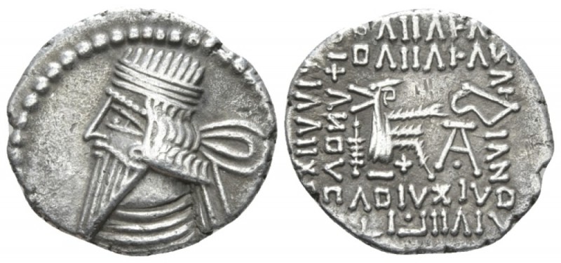 Parthia, Pacoros I, 78-120. Ecbatana Drachm circa 78-120, AR 18mm., 3.29g. Diade...