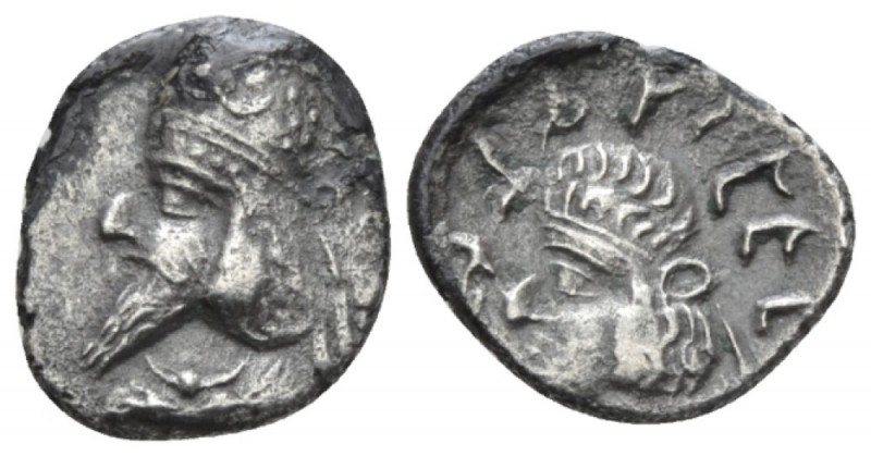 Persis, Mancihr (Manuchtir) II, circa 150 Hemidrachm circa 150, AR 14mm., 1.34g....