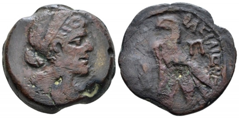 The Ptolemies, Cleopatra VII Thea Neotera, circa 51-30 Alexandria Diobol-80 Drac...