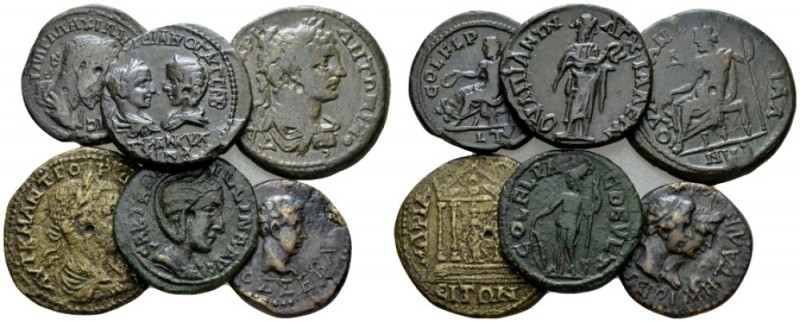 Thrace, Anchialus Gordian III, 238-244 Lot of 7 Bronzes II-III cent., Æ -mm., 71...