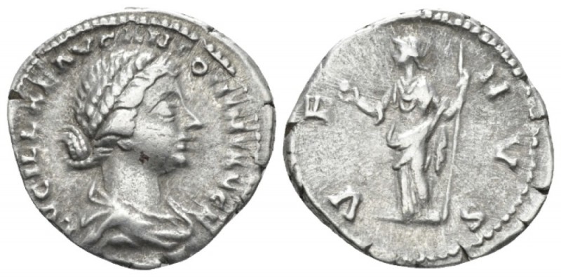 Lucilla, daughter of M. Aurelius and wife of Lucius Verus Denarius circa 164-169...