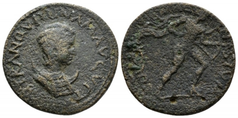 Pisidia, Cremna Tranquillina, wife of Gordian III Bronze circa 238-244, Æ 24.8mm...