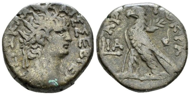 Egypt, Alexandria Nero, 54-68 Tetradrachm circa 64-65 (year 11), billon 24.5mm.,...