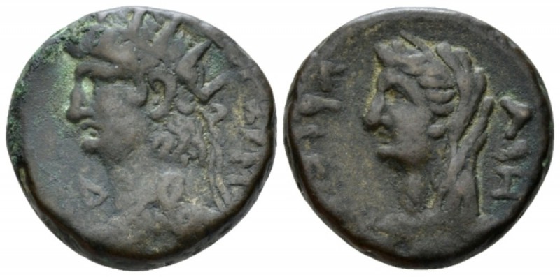 Egypt, Alexandria. Dattari. Nero, 54-68 Tetradrachm circa 67-68 (year 14), billo...