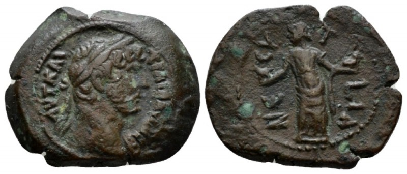 Egypt, Nesyt. Dattari. Hadrian, 117-138 Obol circa 126-127 (year 11), Æ 21.2mm.,...