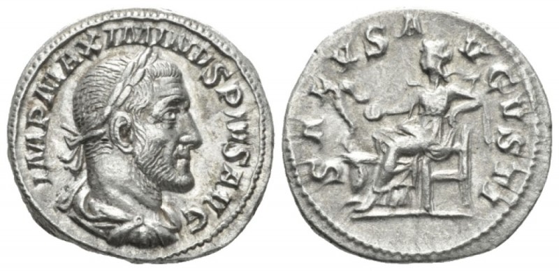 Maximinus I, 235-238 Denarius circa 235-236, AR 20mm., 3.53g. Laureate, draped a...