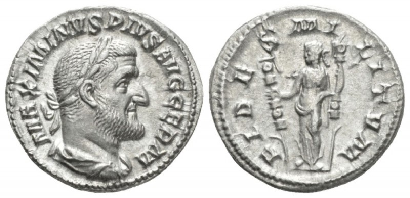 Maximinus I, 235-238 Denarius circa 236-237, AR 20mm., 3.16g. Laureate, draped a...