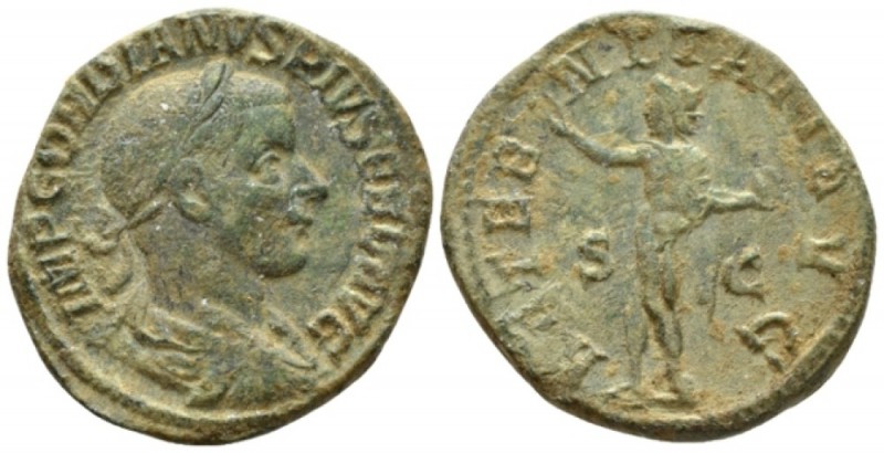 Gordian III, 238-244 Sestertius circa 241-243, Æ 31mm., 19.96g. Laureate, draped...