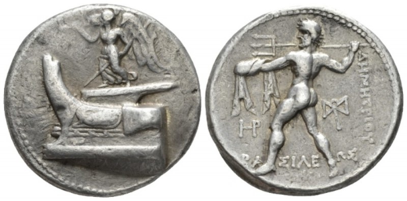 Kingdom of Macedon, Demetrios Poliorketes 294-288 Salamis Tetradrachm circa 300-...