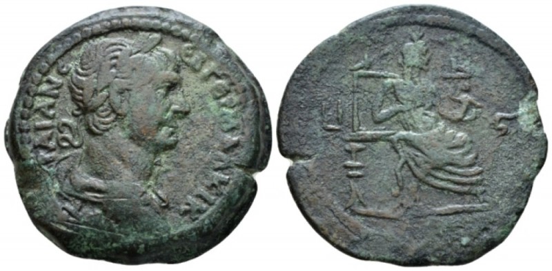 Egypt, Alexandria. German. Trajan, 98-117 Drachm circa 112-113 (year 16), Æ 34.2...