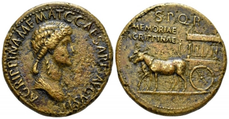 Agrippina Junior, daughter of Germanicus and Agrippina Senior Sestertius circa 3...