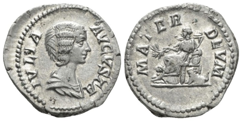 Julia Domna, wife of Septimius Severus Denarius circa 205, AR 19.6mm., 3.33g. IV...