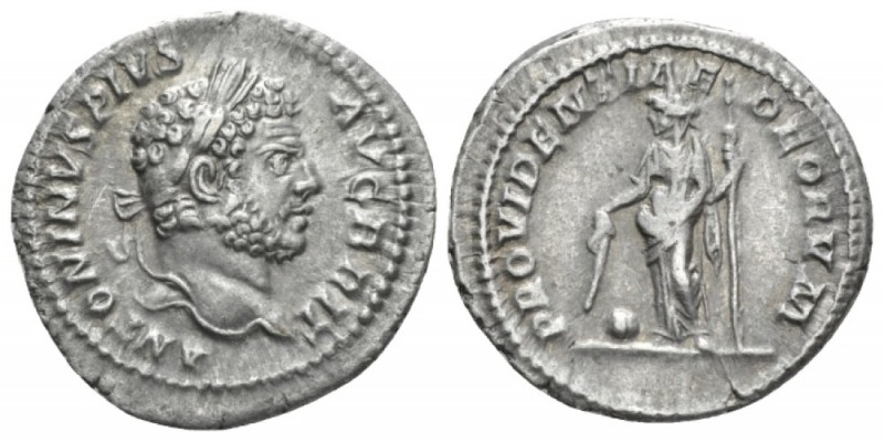 Caracalla, 198-217 Denarius circa 210-213, AR 19.7mm., 2.85g. ANTONINVS PIVS AVG...