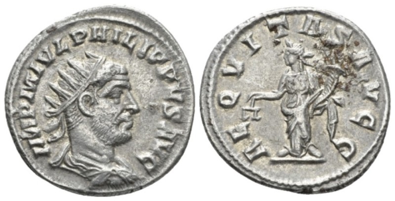 Philip I, 244-249 Antoninianus circa 244-247, AR 21.8mm., 3.88g. IMP M IVL PHILI...