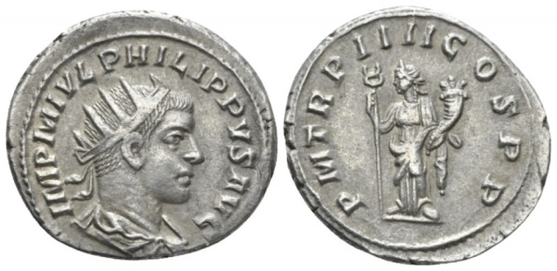 Philip II, 247-249 Antoninianus Antioch circa 247, AR 23.2mm., 4.68g. IMP M IVL ...