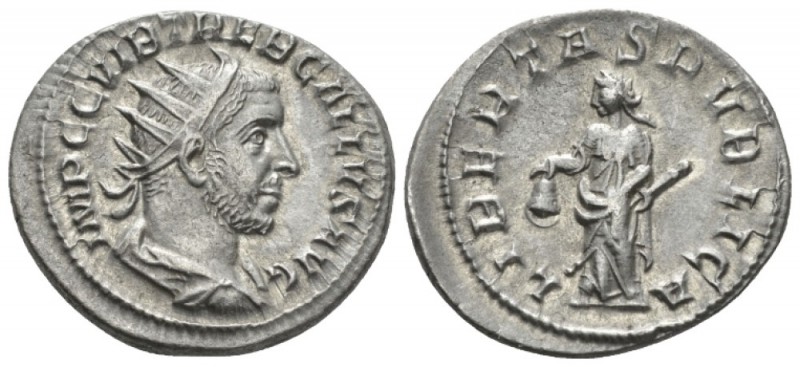 Trebonianus Gallus, 251-253 Antoninianus Mediolanum circa 251-253, AR 25mm., 4.2...