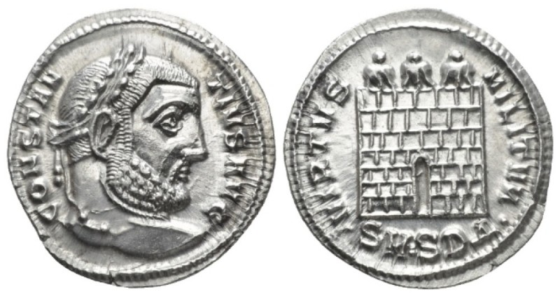 Constantius I, 305-306 Argenteus Serdica circa 305-306, AR 20mm., 3.18g. Laureat...