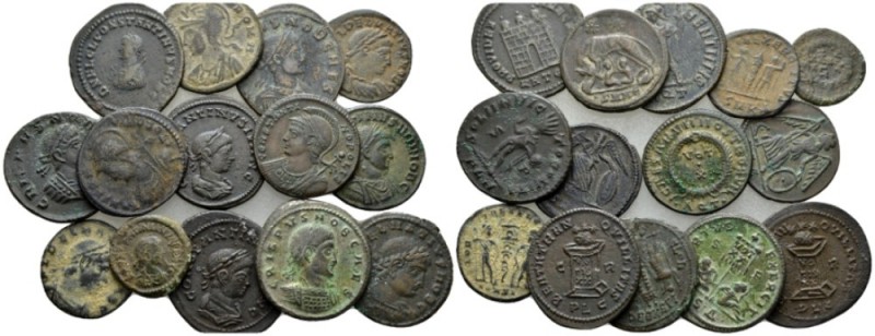 Crispus caesar, 317-326 Lot of 13 Bronzes III-IV, Æ -mm., 56.68g. Lot of 13 Bron...