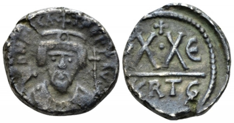 Phocas. 602-610. Half Follis – 20 Nummi Carthage circa 606-607, Æ 20mm., 7.15g. ...