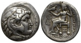 Celtic, Imitating Philip III of Macedon Danube Region. Tetradrachm II cent. BC, AR 25mm., 16.56g. Head of Heracles r., wearing lion's skin headdress. ...