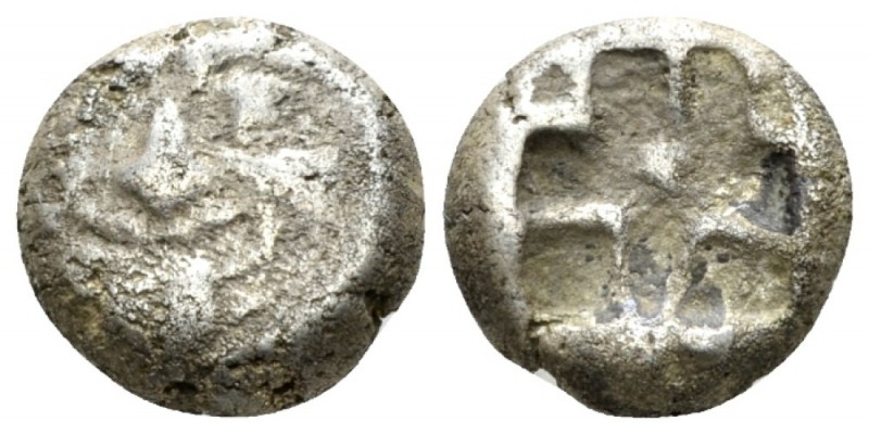 Mysia, Parium Hemidrachm mid V century BC, AR 12mm., 2.97g. Gorgoneion. Rev. Irr...