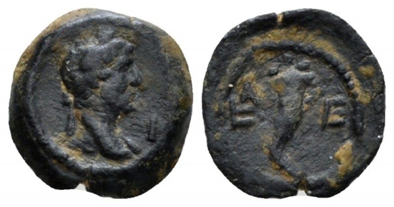 Egypt, Alexandria. German. Hadrian, 117-138 Chalkon circa 125-126 (year 10), Æ 1...