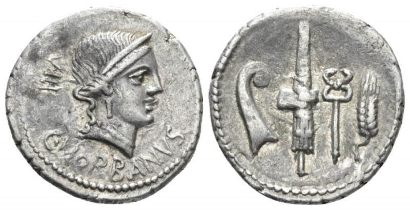 C. Norbanus. Denarius circa 83, AR 19mm., 4.00g. C·NORBANVS Diademed head of Ven...