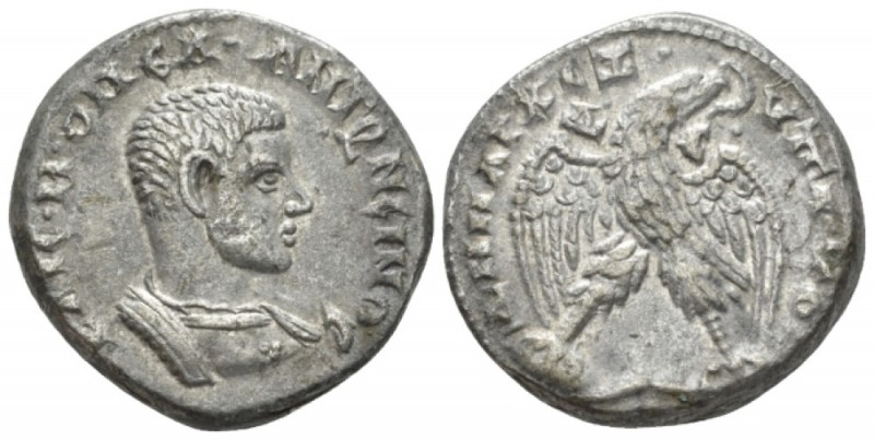 Diadumenian Caesar, 217-218 Tetradrachm Antiochia circa 217-218, AR 25mm., 13.16...