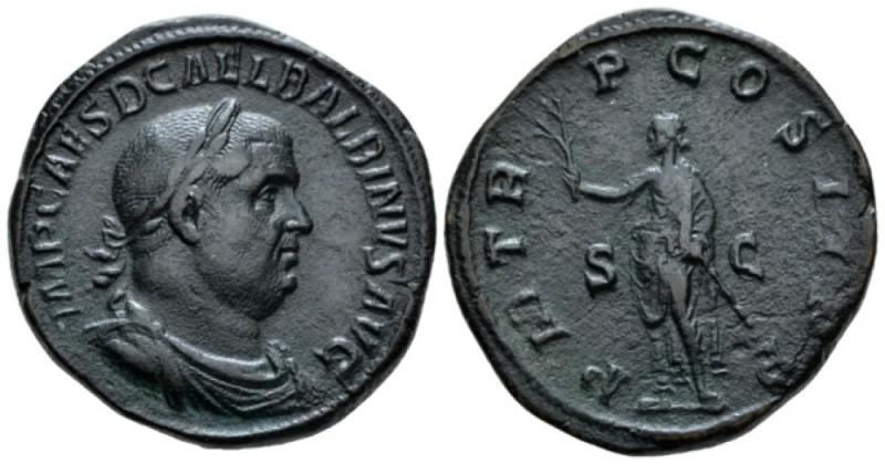 Balbinus, 238 Sestertius circa 238, Æ 31mm., 21.72g. Laureate, draped and cuiras...