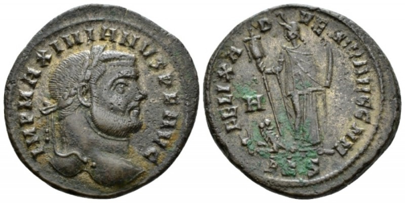 Maximianus Herculius, first reign 286-305 Follis Carthago 297-298, Æ 27mm., 9.06...