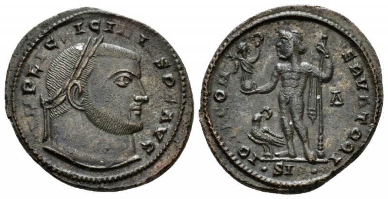 Licinius, 308-324 Follis Siscia circa 315-316, Æ 21mm., 3.50g. Laureate head r. ...