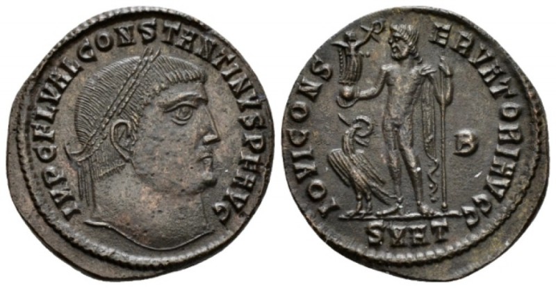 Constantine I, 307-337 Follis Heraclea circa 313, Æ 23mm., 3.91g. Laureate head ...