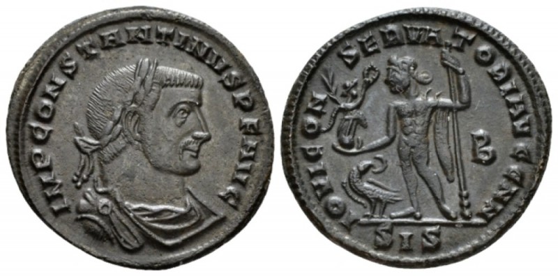 Constantine I, 307-337 Follis Siscia circa 313, Æ 22mm., 4.02g. Laureate, draped...