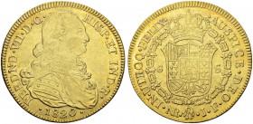 KOLUMBIEN
Fernando VII. 1808-1824. 8 Escudos 1820, JF-Nuevo Reino. 27.00 g. Cayon 16497. Fr. 60. Sehr schön-vorzüglich / Very fine-extremely fine. (~...