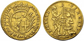 MALTA
Antonio Manuel de Vilhena, 1722-1736. Zecchino 1725, Valetta. 3.31 g. Restelli 42. Fr. 28. Selten / Rare. Gutes sehr schön / Good very fine. (~...