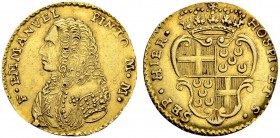 MALTA
Emanuel Pinto, 1741-1773. Zecchino o. J., Valetta. 3.17 g. Restelli 21. Fr. 33 a. Selten / Rare. Gutes sehr schön / Good very fine. (~€ 685/~US...