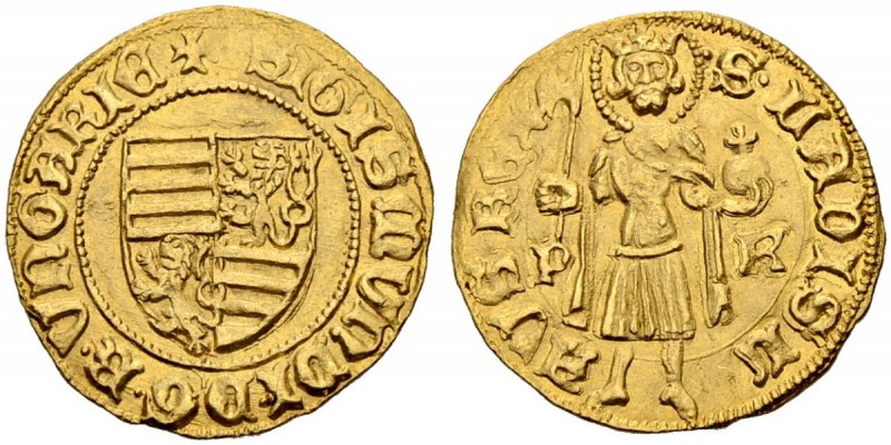 UNGARN
Sigismund, 1387-1437. Goldgulden o. J. (1402-1437), Pécs. 3.58 g. Pohl D...