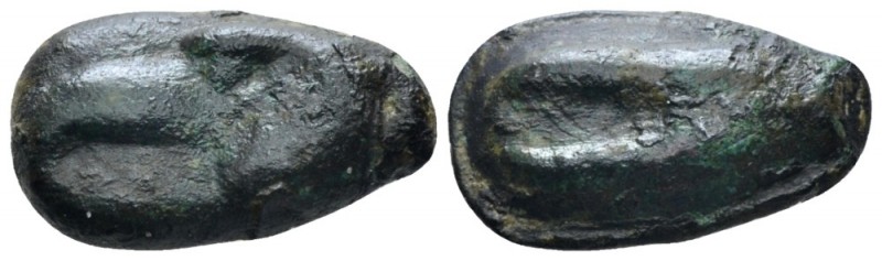 Sicily, Agrigentum Cast uncia circa 440-430, Æ 19mm., 4.40g. Head of eagle l. Re...