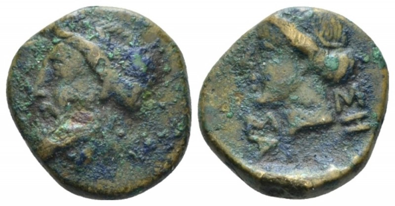 Paphlagonia, Sesamos Bronze late IV cent., Æ 15mm., 4.30g. Laureate head of Zeus...