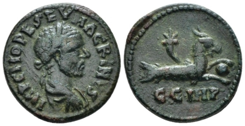 Mysia, Parium Macrinus, 217-218 Bronze circa 217-218, Æ 22mm., 5.97g. Laureate, ...