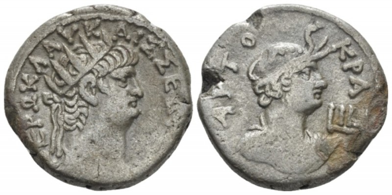 Egypt, Alexandria Nero, 54-68 Tetradrachm circa 65-66 (year 12), billon 24.8mm.,...