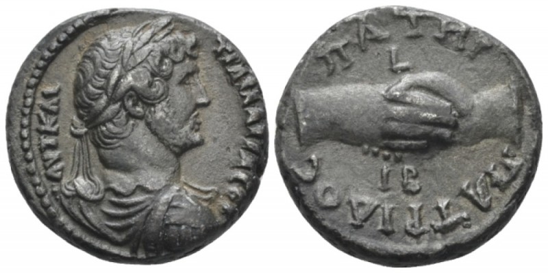 Egypt, Alexandria. German. Hadrian, 117-138 Tetradrachm circa 127-128 (year 12),...