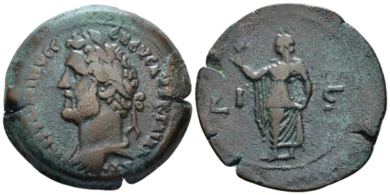 Egypt, Alexandria. German. Antoninus Pius, 138-161 Drachm circa 152-153 (year 16...