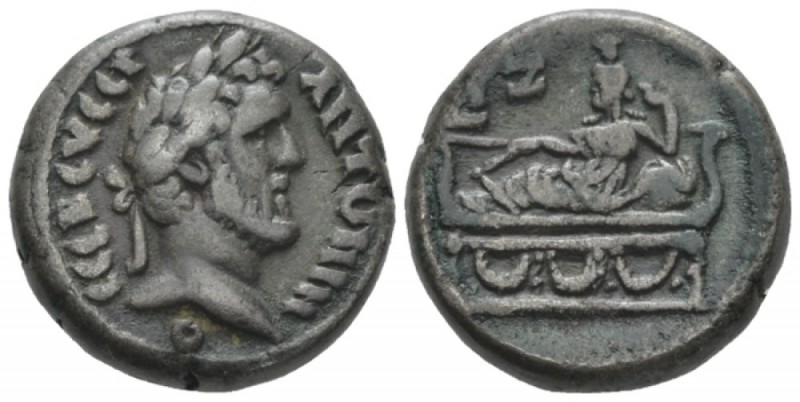 Egypt, Alexandria. German. Antoninus Pius, 138-161 Tetradrachm circa 153-154 (ye...