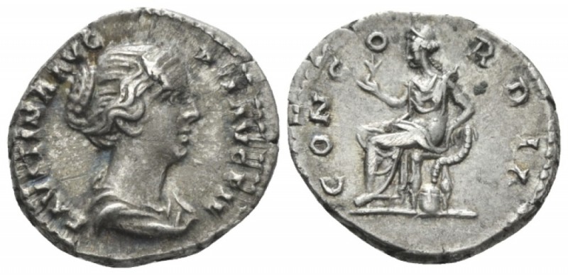 Faustina junior, daughter of Antoninus Pius and wife of Marcus Aurelius Denarius...