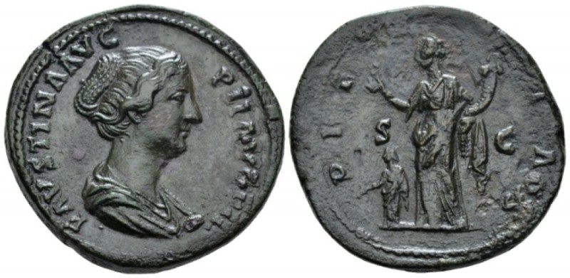 Faustina junior, daughter of Antoninus Pius and wife of Marcus Aurelius Sesterti...